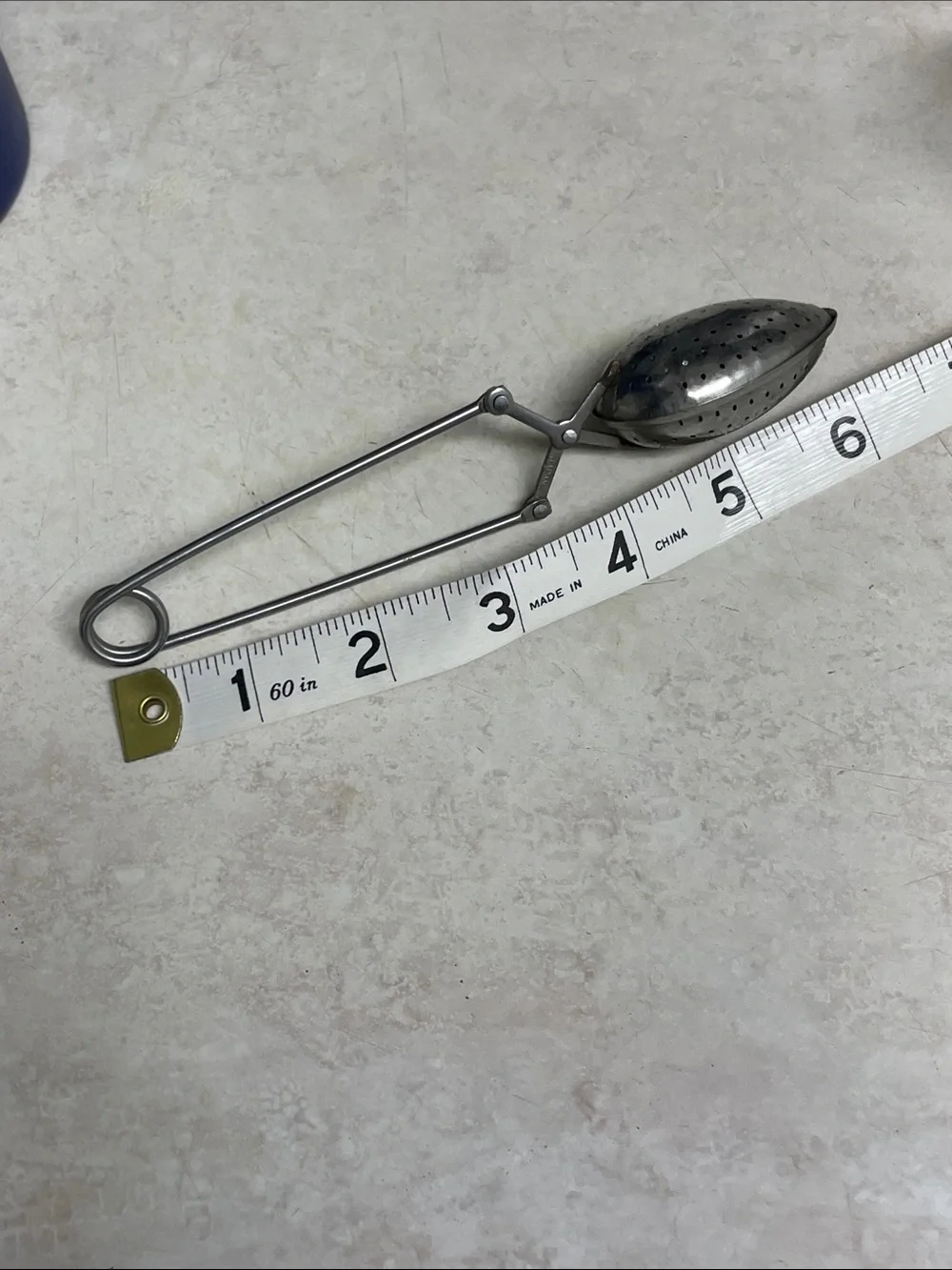 Vintage Japan Metal Spring Tea Strainer Spoon Infuser Loose Leaf Tea Tongs